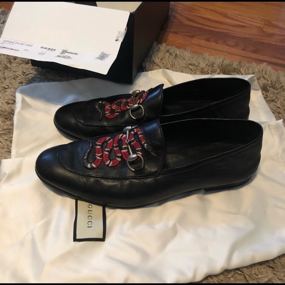 gucci snake loafers mens